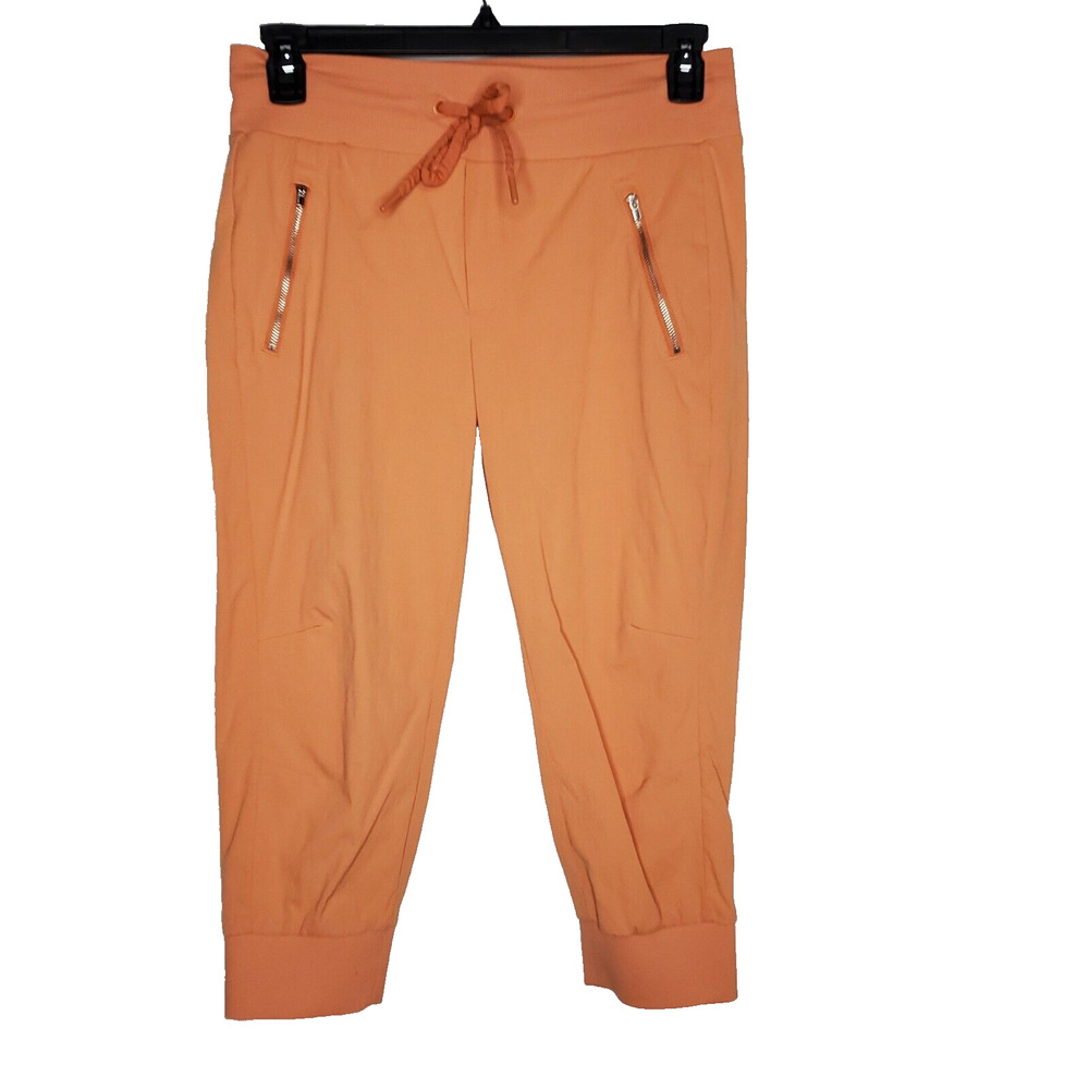 Athleta Womens SZ 8P Orange Trekkie North Crop 23" Jogger Hiking Outdoor
